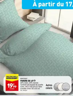 ALDI NOVITESSE PARURE DE LIT offre