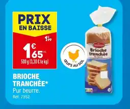 ALDI BRIOCHE TRANCHÉE offre
