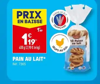 ALDI LES PÂTISSADES PAIN AU LAIT offre