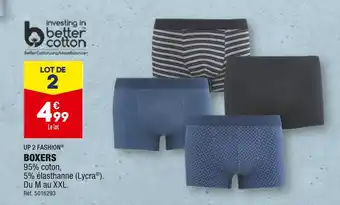 ALDI UP 2 FASHION BOXERS offre