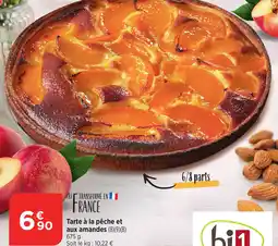 Bi1 Tarte à la pêche et aux amandes (8)(9)(B) offre