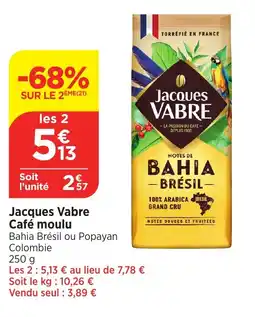 Bi1 Jacques Vabre Café moulu offre