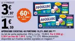 E.Leclerc Express APÉRICUBE COCKTAIL 48 PORTIONS 19,5% MAT.GR.(5x(1) offre