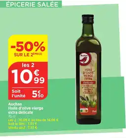 Maximarché Auchan Huile d'olive vierge offre