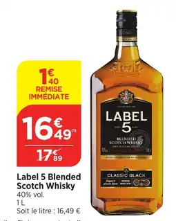 Maximarché Label 5 Blended Scotch Whisky offre