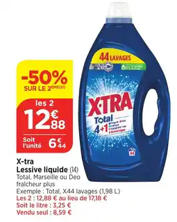 Maximarché X-tra Lessive liquide (14) offre