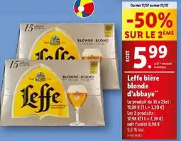 Lidl Leffe - bière blonde d'abbaye offre