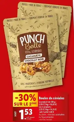Lidl Boules de céréales offre