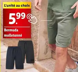 Lidl Bermuda molletonné offre