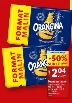 Lidl Orangina - jaune offre