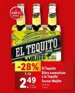 Lidl El tequito - bière aromatisée à la tequila offre