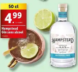 Lidl Hampstead - gin ans alcool offre