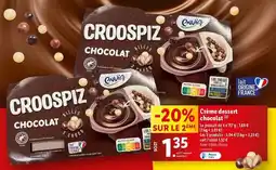 Lidl Envia - crème dessert chocolat offre