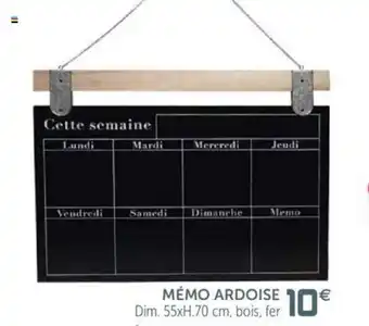 Gifi Mémo ardoise offre