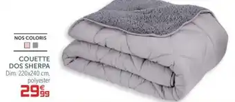 Gifi Couette dos sherpa offre