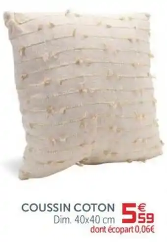 Gifi Coussin coton offre