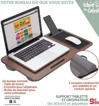 Gifi Support tablette et ordinateur offre