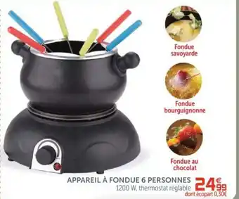 Gifi Appareil à fondue 6 personnes offre