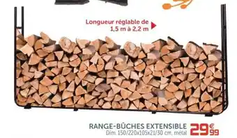 Gifi Range-bûches extensible offre