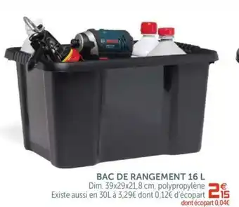 Gifi Bac de rangement 16 L offre