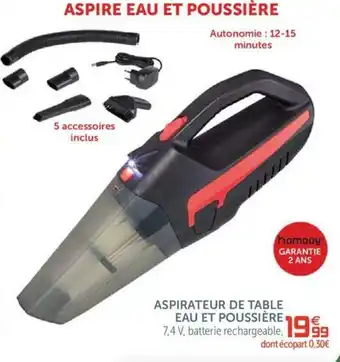 Gifi Aspirateur de table eau et poussière offre