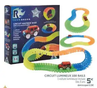 Gifi Circuit lumineux 100 rails offre