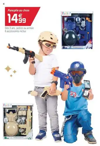 Gifi Dès 3 ans, police ou armée 6 accessoires inclus offre