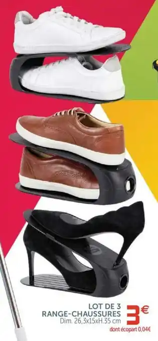 Gifi Lot de 3 range-chaussures offre