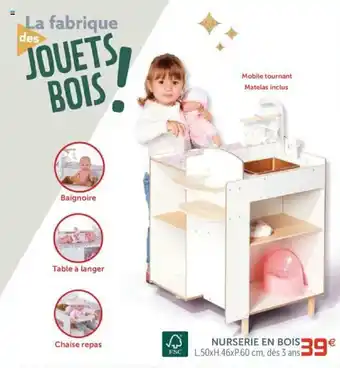 Gifi Nurserie en bois offre