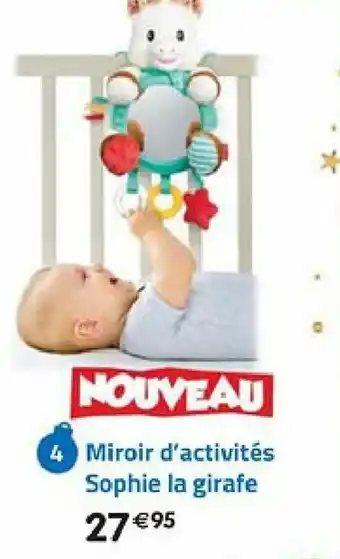 Miroir d'activités sophie la girafe