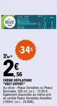 E.Leclerc Veet - crème dépilatoire offre