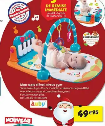 La Grande Récré Mon rapis d'éveil circus gym offre