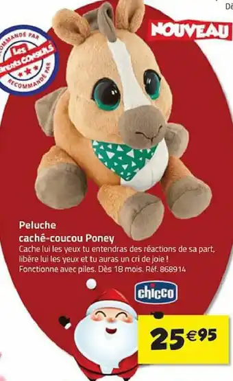 La Grande Récré Peluche caché-coucou poney offre