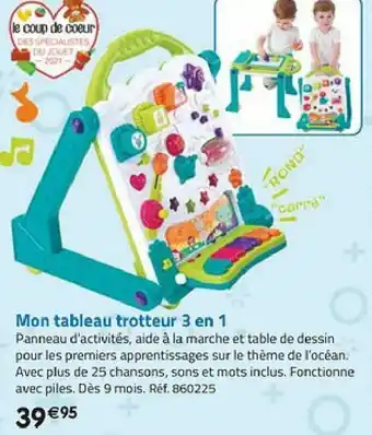 Mon tableau trotteur 3 en 1