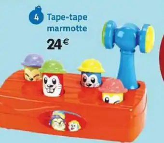 Tape-tape marmotte