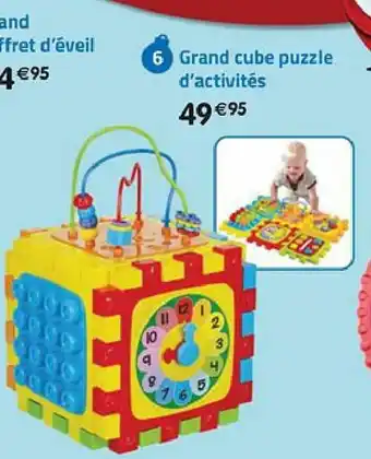 La Grande Récré Grand cube puzzle d'activités offre