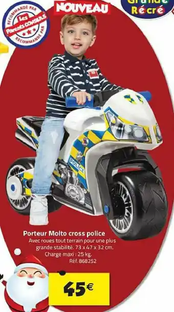 Porteur molte cross police
