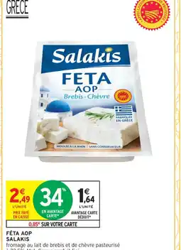 Intermarché Contact FÉTA AOP SALAKIS offre