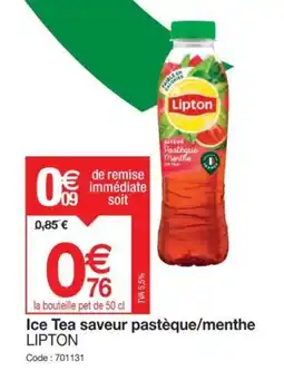 Promocash Ice Tea saveur pastèque/menthe LIPTON offre