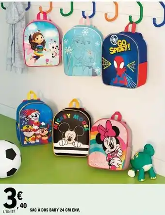 E.Leclerc Sac a dos baby offre
