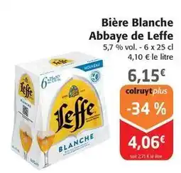 Colruyt Leffe - bière blanche abbaye offre