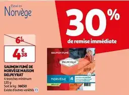 Auchan Supermarché Delpeyrat - saumon fumé de norvège maison offre
