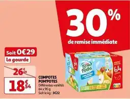 Auchan Supermarché Materne - compotes pom'potes offre