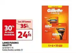 Auchan Supermarché Gillette - lames fusion 5 offre