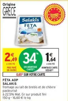 Intermarché Salakis - feta aop offre