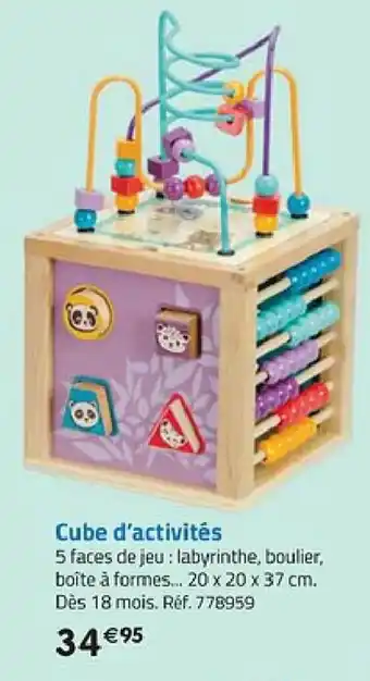 Cube d'Activités