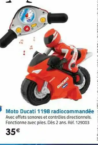 La Grande Récré Moto Ducati 1198 Radiocommandée offre