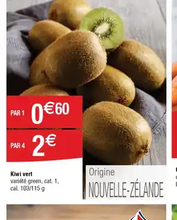 Cora x Carrefour Kiwi vert offre