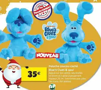 La Grande Récré Peluche Coucou-Caché Blue's Clues & You offre