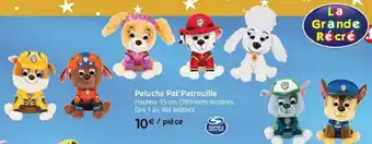 La Grande Récré Peluche Pat'Patrouille offre